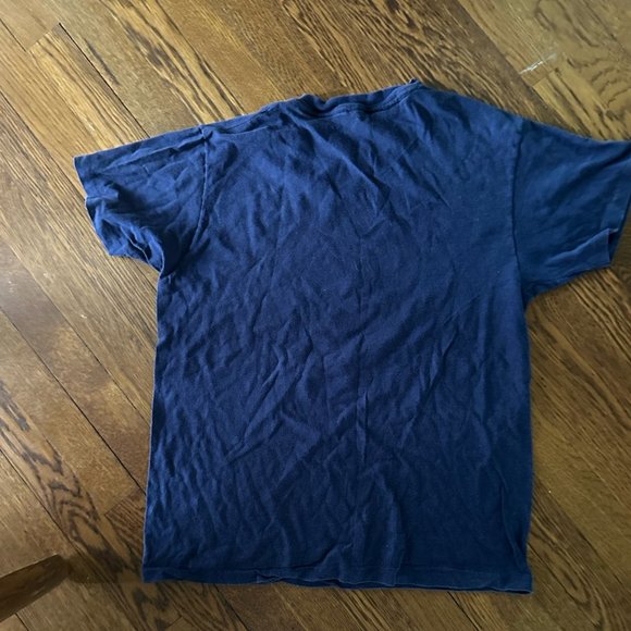 Vintage 1970s Anti War T Shirt “Join the Army Travel To Exotic Distant Lands” LG - Picture 5 of 9